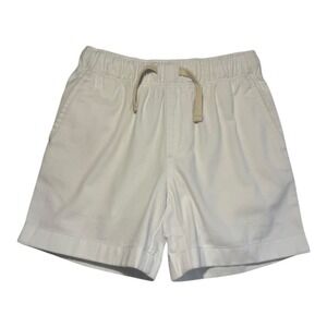Crewcuts by J.Crew Kids Boys Size 5 Elastic Waist Drawstring Shorts White‎